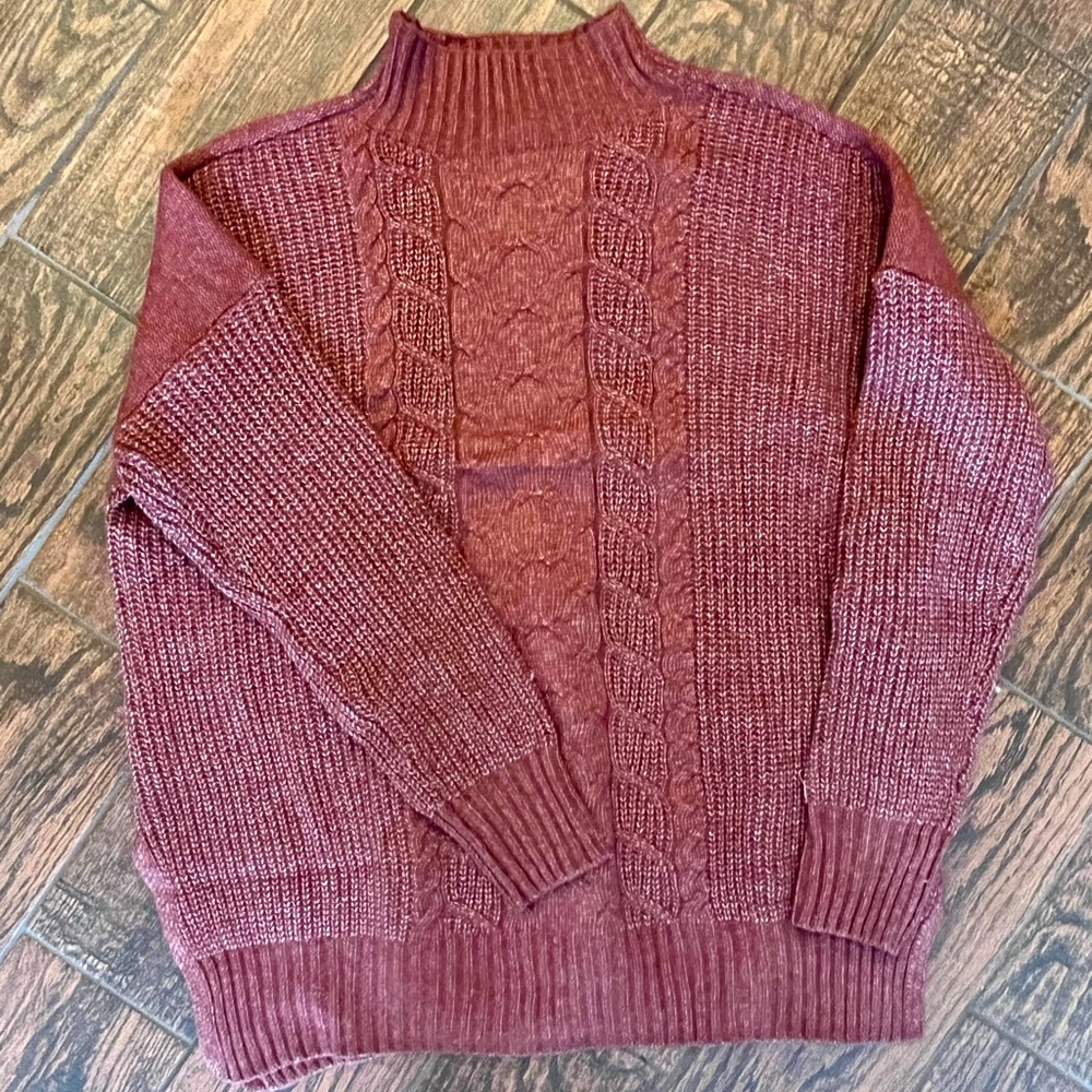 Maurice's Cabled Cottage Tunic Sweater